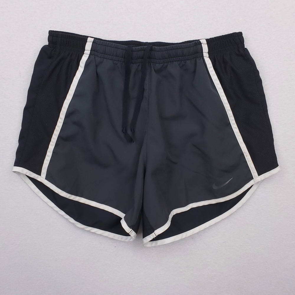 Nike‎ Running Shorts Womens Extra Small Black Gray Lined Dri Fit Gym Workout